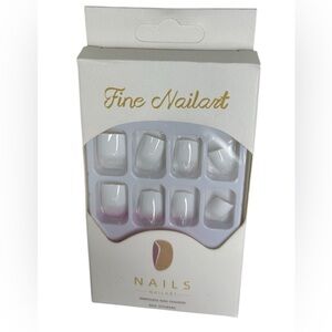 Fine Nailart White Press On Nails
